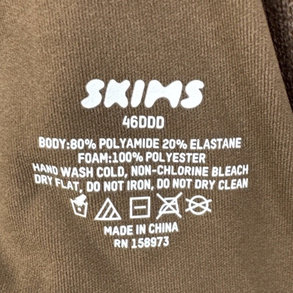 Skims Fits Everybody T-shirt Bra BR-UWR-1997- Oxide Lightly Lined 46 DDD NWT - Picture 10 of 12